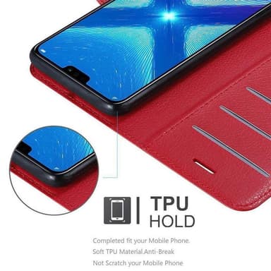 Honor 8X Pungetui Cover Case (Rød)