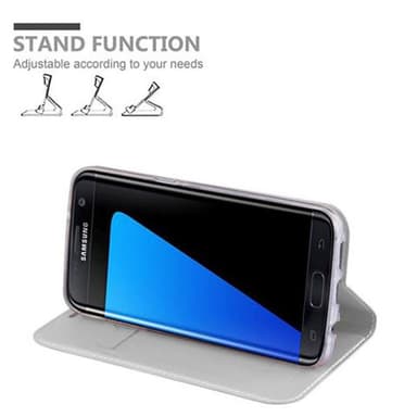 Samsung Galaxy S7 EDGE Cover Etui Case (Sølv)