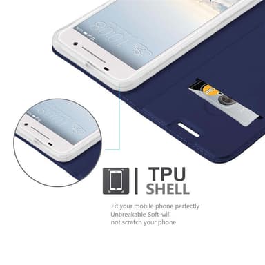 HTC ONE A9 Cover Etui Case (Blå)