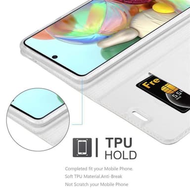 Samsung Galaxy A71 4G Cover Etui Case (Sølv)