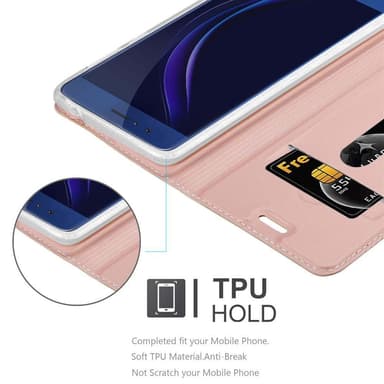 Honor 8 / 8 PREMIUM Cover Etui Case (Lyserød)
