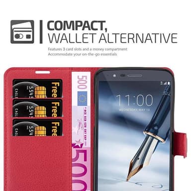 LG STYLUS 3 Pungetui Cover Case (Rød)