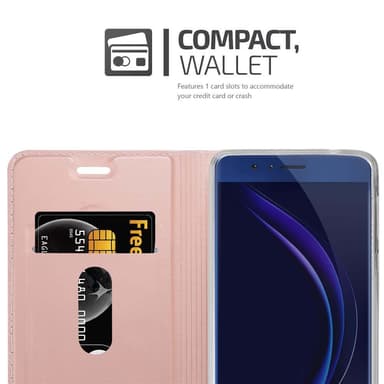 Honor 8 / 8 PREMIUM Cover Etui Case (Lyserød)