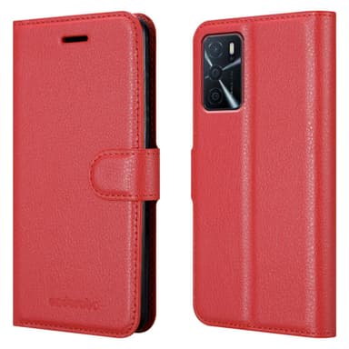 Oppo A16s / A54s Pungetui Cover Case (Rød)
