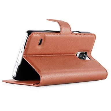 Samsung Galaxy S5 / S5 NEO Pungetui Cover Case (Brun)