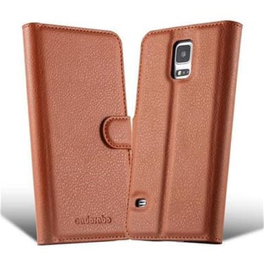 Samsung Galaxy S5 / S5 NEO Pungetui Cover Case (Brun)