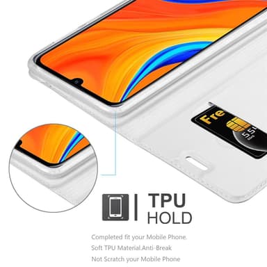 Huawei Y6S Cover Etui Case (Sølv)