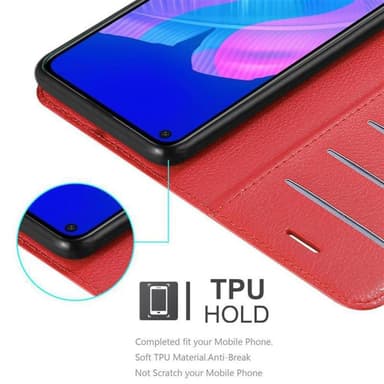 Huawei P40 LITE E Pungetui Cover Case (Rød)