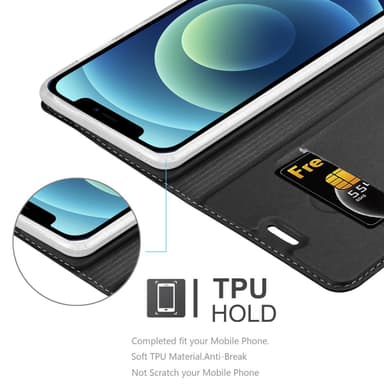 iPhone 12 MINI Cover Etui Case (Sort)