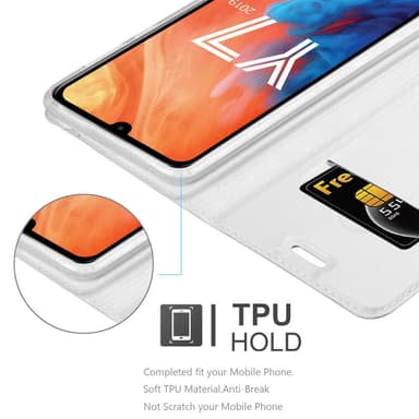 Huawei Y7 2019 / Y7 PRIME 2019 Cover Etui Case (Sølv)