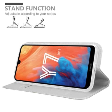 Huawei Y7 2019 / Y7 PRIME 2019 Cover Etui Case (Sølv)