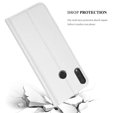 Huawei Y7 2019 / Y7 PRIME 2019 Cover Etui Case (Sølv)