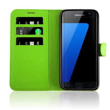 Samsung Galaxy S7 EDGE Pungetui Cover Case (Grøn)