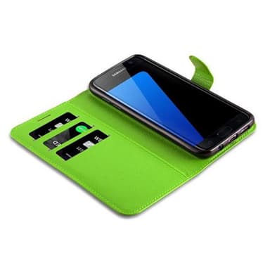 Samsung Galaxy S7 EDGE Pungetui Cover Case (Grøn)