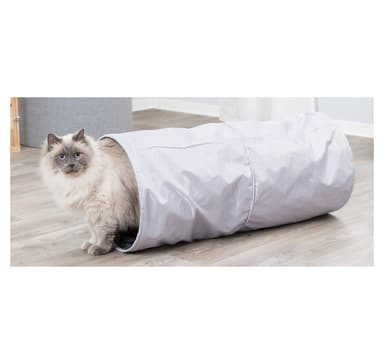 Legetøj til katte Legetunnel XXL, stof, ø 35 x 85 cm, grå