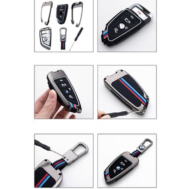 Mercedes Benz nøglebremsedæksel til E-Klasse, gammel og ny C260l/C200/GLB/A200 Sort+grå