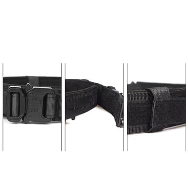 AirTag Hundehalsbånd - Justerbart Hundehalsbånd i Nylon med AirTag-holder Sort L