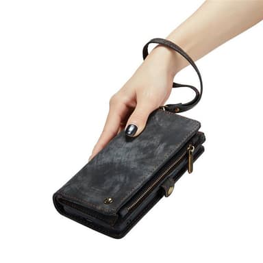 CaseMe mobilcover 008 8-kort Samsung Galaxy A55 - Sort/grå