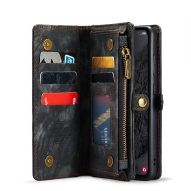CaseMe mobilcover 008 8-kort Samsung Galaxy A55 - Sort/grå