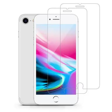 iPhone 8 skærmbeskytter i hærdet glas (2-pak)