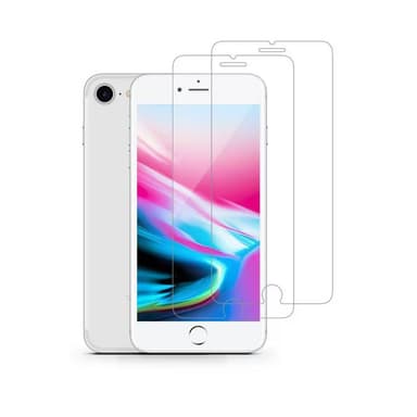 iPhone 8 skærmbeskytter i hærdet glas (2-pak)