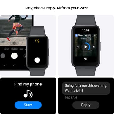 Samsung Galaxy Fit3 aktivitetsmåler (mørkegrå)