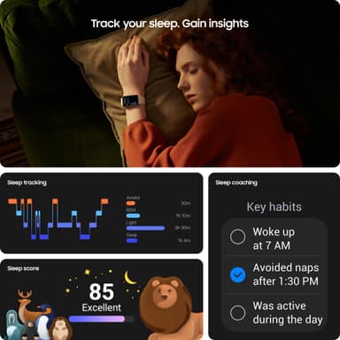 Samsung Galaxy Fit3 aktivitetsmåler (mørkegrå)