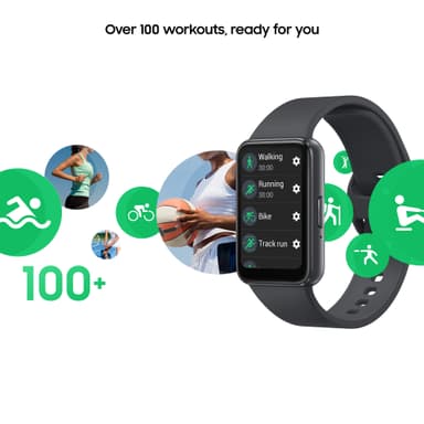 Samsung Galaxy Fit3 aktivitetsmåler (mørkegrå)