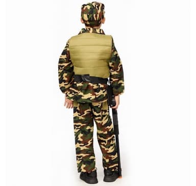 Soldat kostume + hat (152 cm)