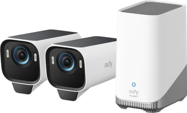Eufy eufyCam S3 Pro 4K sikkerhedskamera (2-pakke)