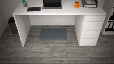 Infrarød Fotvarmematte Bringebærrød - 60x45 - 65 Watt - hallonröd - 60x45-  65 Watt