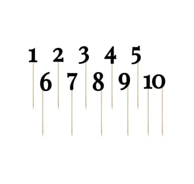 Kagepynt 'Number' 24-26cm