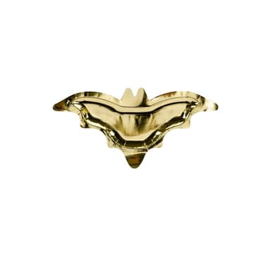 Tallerken 37,5x18,5cm Flagermus guld, pakke med 6 stk