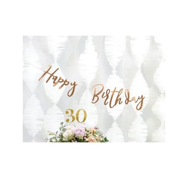 Banner tillykke med fødselsdagen 16,5*62cm