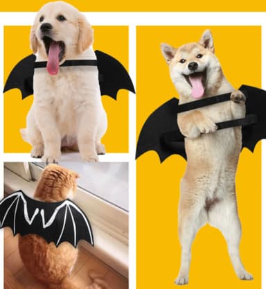 Halloween kostume Batman til hund/kat (størrelse L)