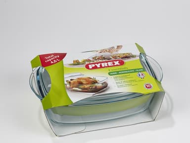 Pyrex Essentials Gryde med låg 4 liter Klar