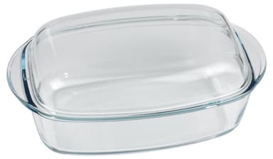 Pyrex Essentials Gryde med låg 4 liter Klar