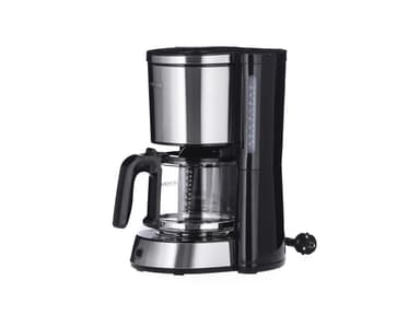 Severin Kaffemaskine 10 kopper 1000 watt Stål/Sort