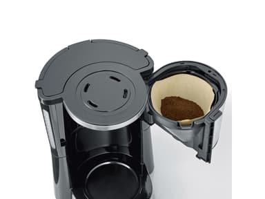 Severin Kaffemaskine 10 kopper 1000 watt Stål/Sort