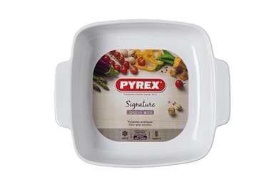 Pyrex Fad kvadrat 22 x 22 cm Hvid