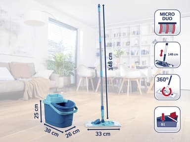 Leifheit PowerClean M Gulvvaskersæt