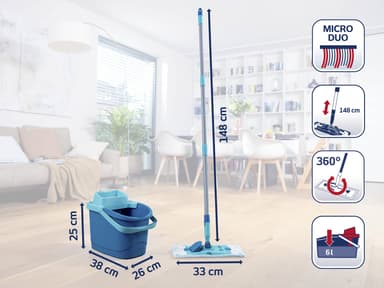 Leifheit PowerClean M Gulvvaskersæt