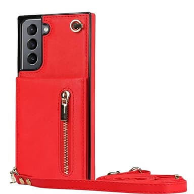 Zipper halskæde cover Samsung Galaxy S25 - Rød