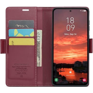 CaseMe mobilcover 023 Samsung Galaxy S25 Edge - Bordeaux