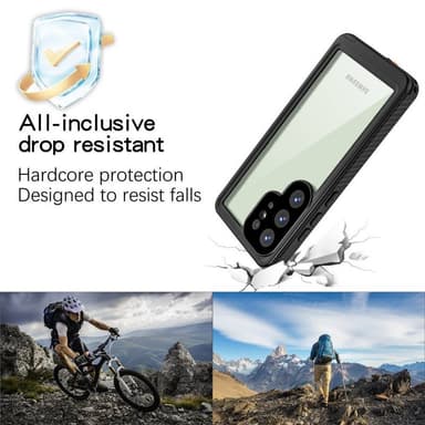 Redpepper FM vandtæt cover til Samsung Galaxy S25 Ultra – Black