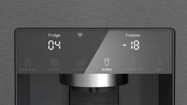 Bosch Side-by-side KFI96AXEA (sort rustfrit stål)