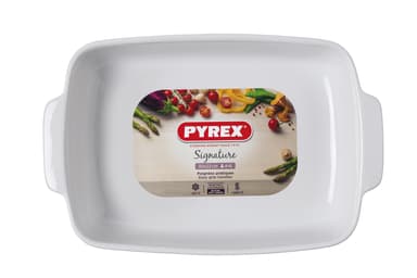 Pyrex Fad rektangulært 30 x 22 cm Hvid
