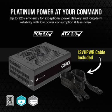 Corsair HX1200i strømforsyning (1.200W)
