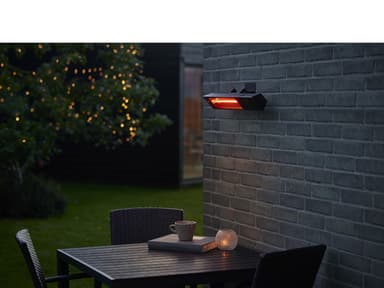 Nordic Sense Terrassevarmer til væg 1500 watt Sort
