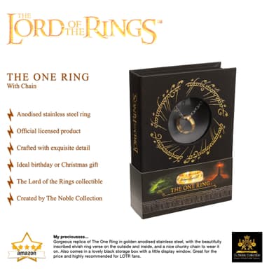 Noble Collection Ringenes Herre halskæde (The One Ring)